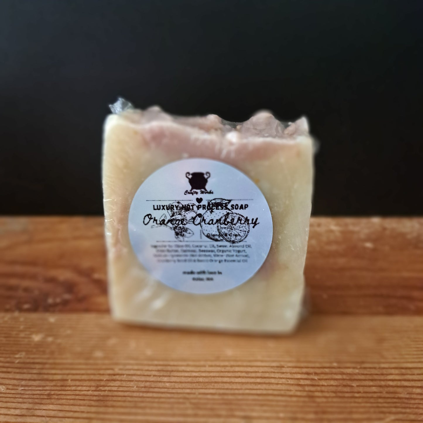 Hot Process Luxury Soap - Orange Cranberry