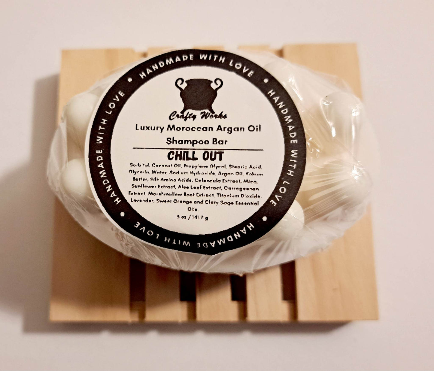 Luxury Moroccan Argan Oil Shampoo Bar - Chill Out