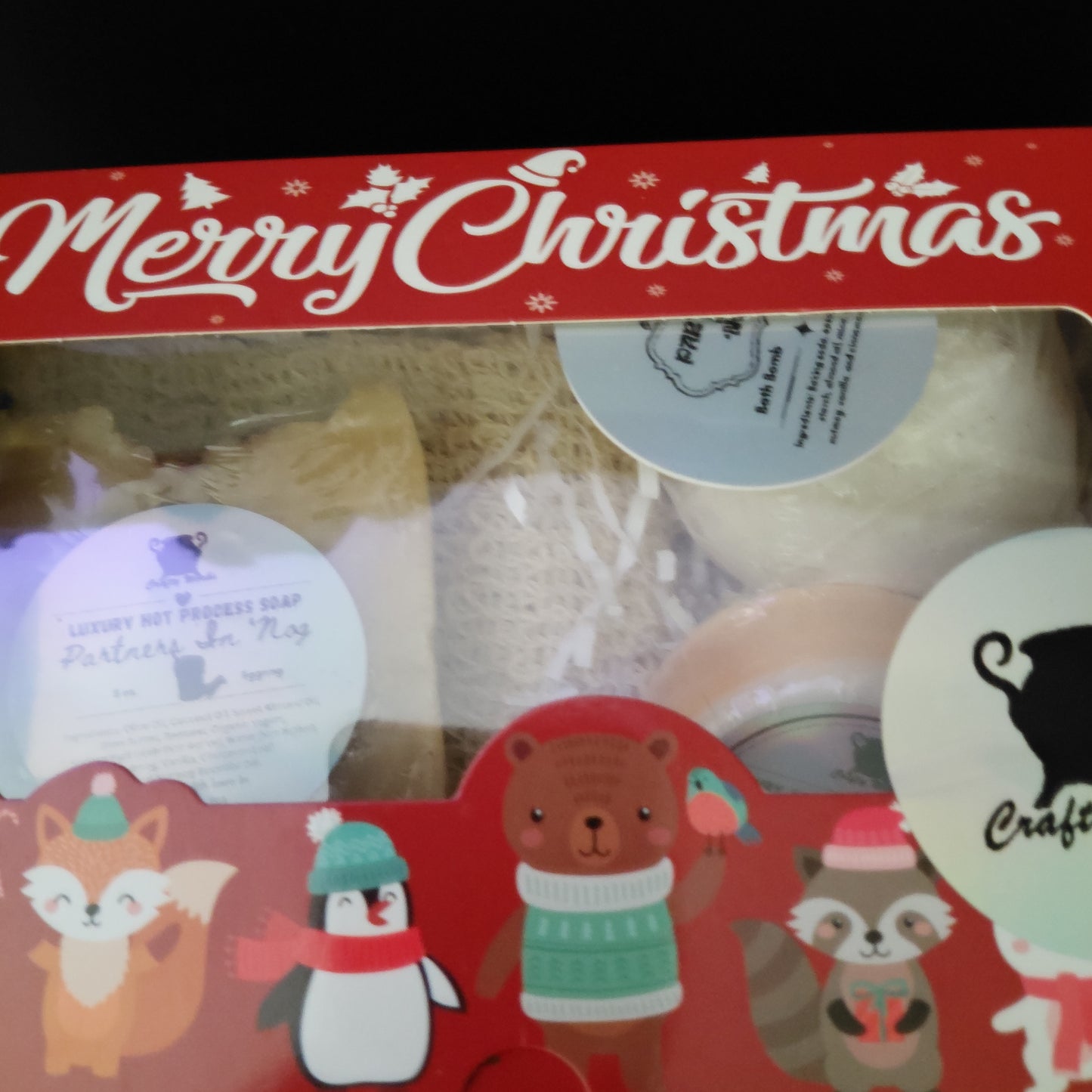 Christmas Spa Boxes - Three Kings, Partners In 'Nog, and Peppermint Bark in Two Styles