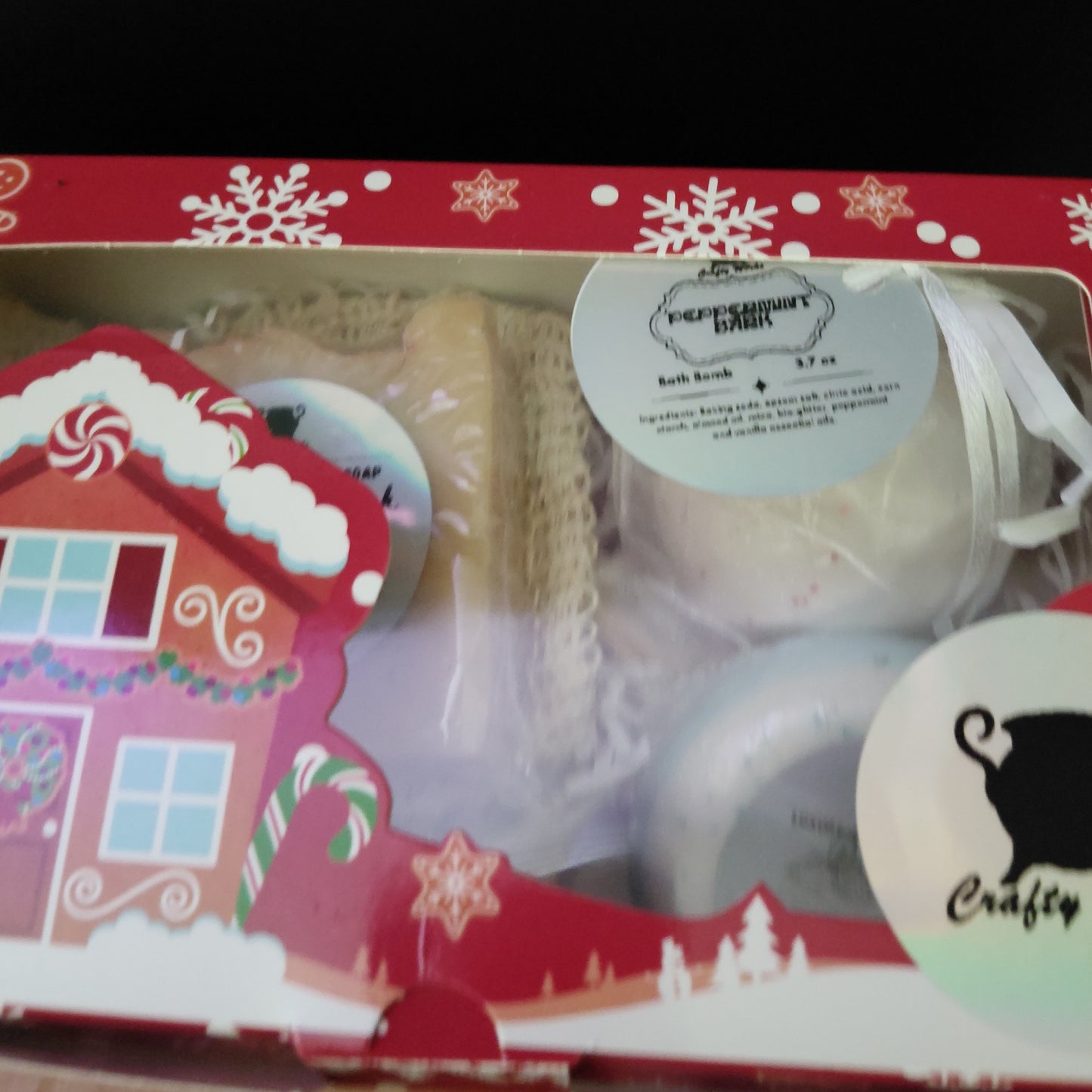 Christmas Spa Boxes - Three Kings, Partners In 'Nog, and Peppermint Bark in Two Styles