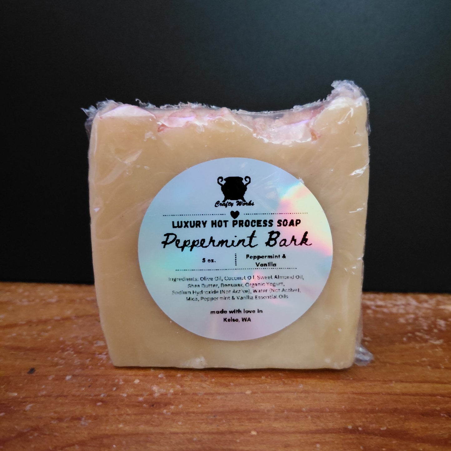 Luxury Hot Process Soap - Peppermint Bark