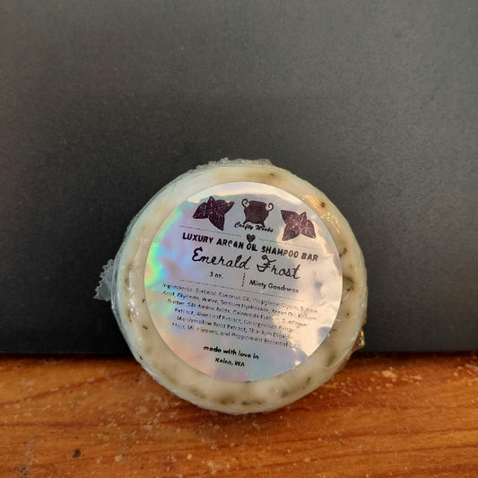 ✨ Emerald Frost: Moroccan Argan Oil Shampoo Bar